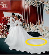 Ball Gown Wedding Dress Long Sleeves Bridal Gown 0 - Tophatter Daily Deals