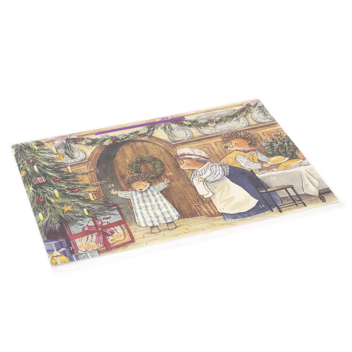 Hedgehog Christmas Advent Calendar | Traditional Picture Advent Calendar Advent Calendar - Tophatter Daily Deals