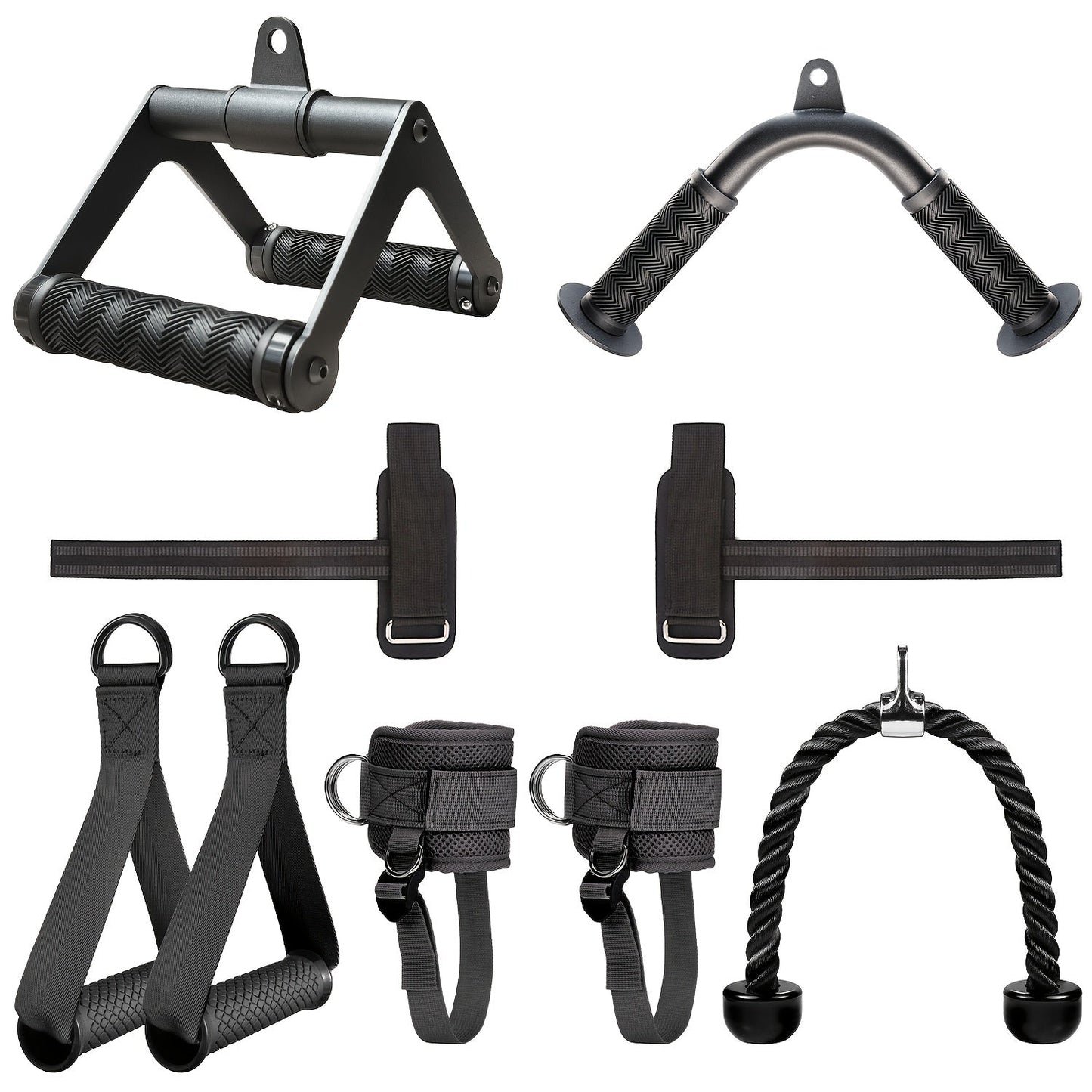 Iron Lat Pull-Down Attachment Set (6pcs) Free Weights - Tophatter Daily Deals