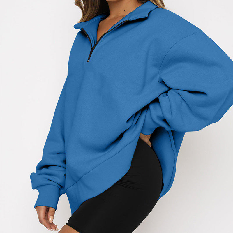 Lightweight Women Zip Sweatshirt - Oversized Pullover Casual 3D Changing Face Moving Picture Frame - Tophatter Daily Deals
