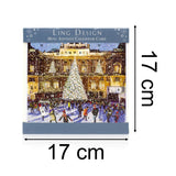 Christmas Skating Advent Calendar Greetings Card | Door Advent Calendar Advent Calendar - Tophatter Daily Deals