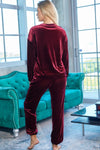 Long Sleeve Top and Pants Lounge Set Loungewear Sets - Tophatter Daily Deals