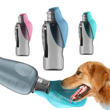 800ml Dogs Water Bottle Portable High Capacity Leakproof Pet Foldable Drinking Bowl Golden Retriever Outdoor Walking Supplies Pet Products 0 - Tophatter Daily Deals