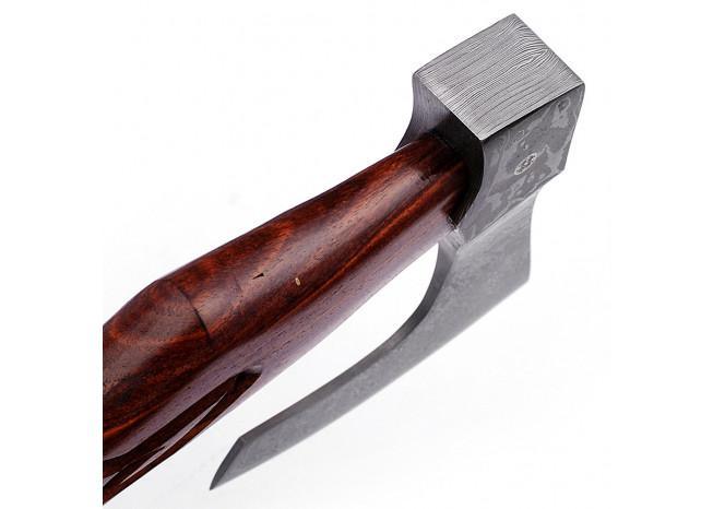 Damascus Handmade Hunt For Life™ Supreme Quality Bearded Axe historical period - Tophatter Daily Deals