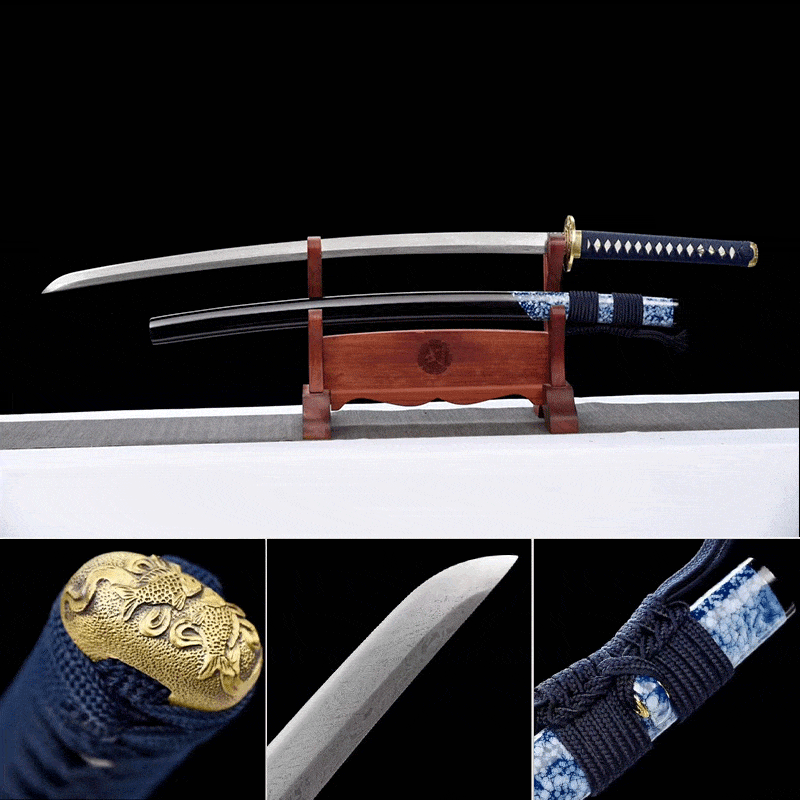 Damascus Samurai Katana [Auspicious Cloud Fighting Sword] - Tophatter Daily Deals