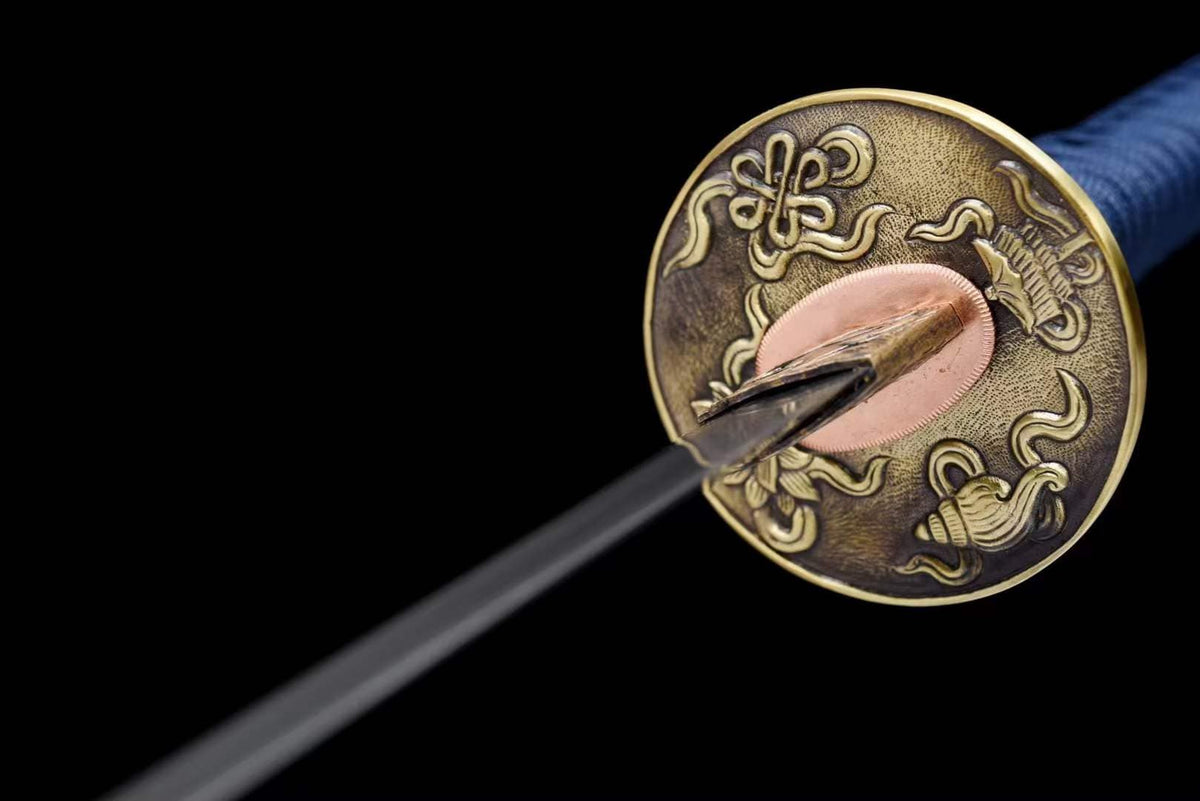Damascus Samurai Katana [Auspicious Cloud Fighting Sword] - Tophatter Daily Deals