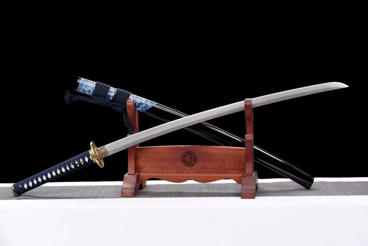 Damascus Samurai Katana [Auspicious Cloud Fighting Sword] - Tophatter Daily Deals