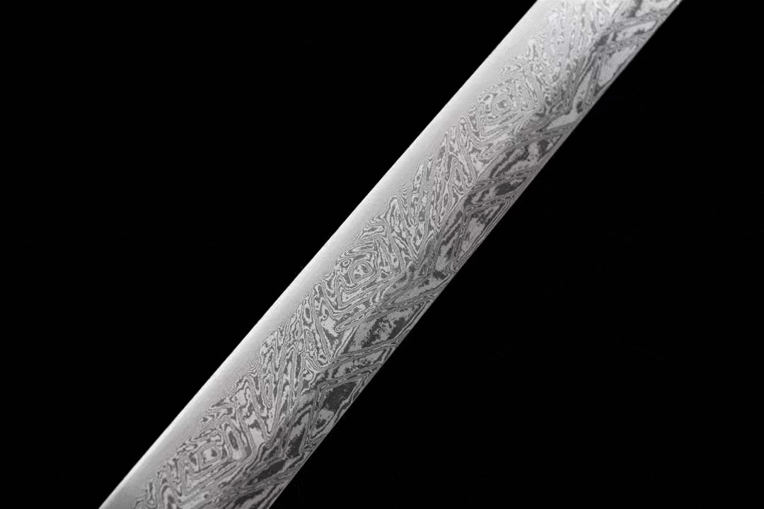 Damascus Samurai Katana [Silver Dragon Fighting Sword] - Tophatter Daily Deals