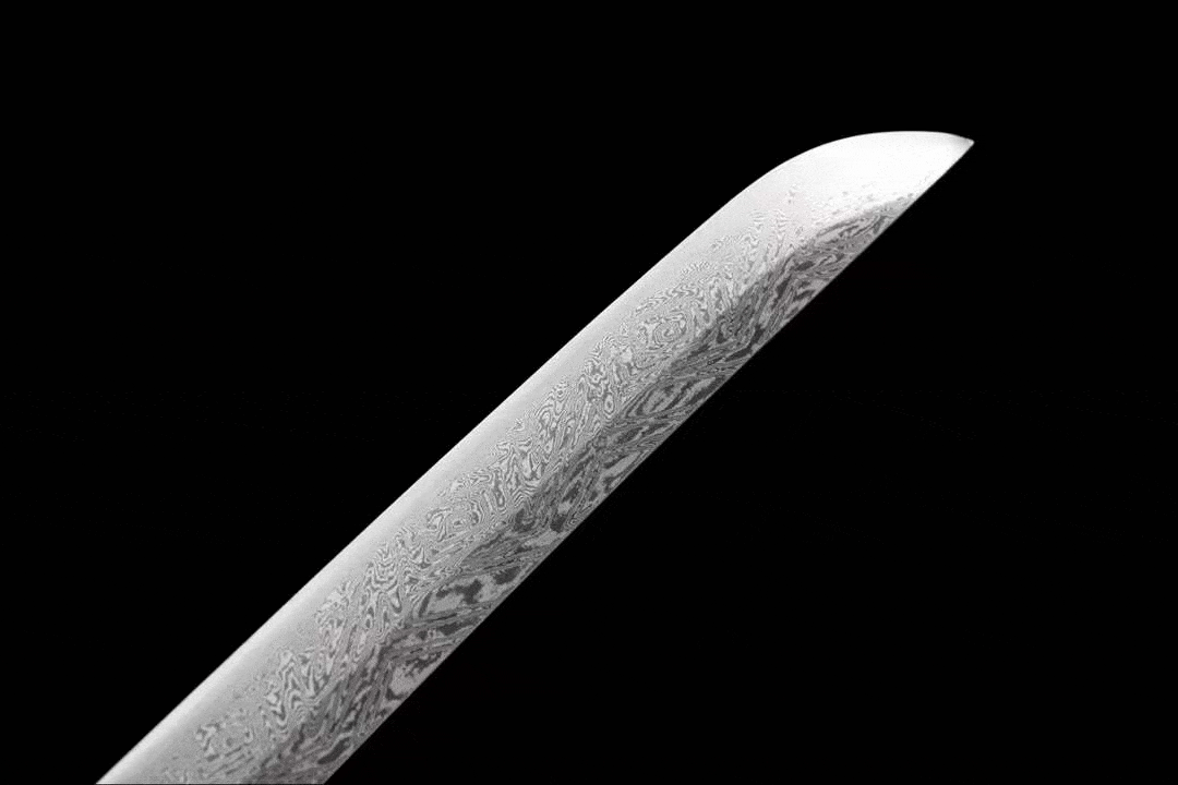 Damascus Samurai Katana [Silver Dragon Fighting Sword] - Tophatter Daily Deals