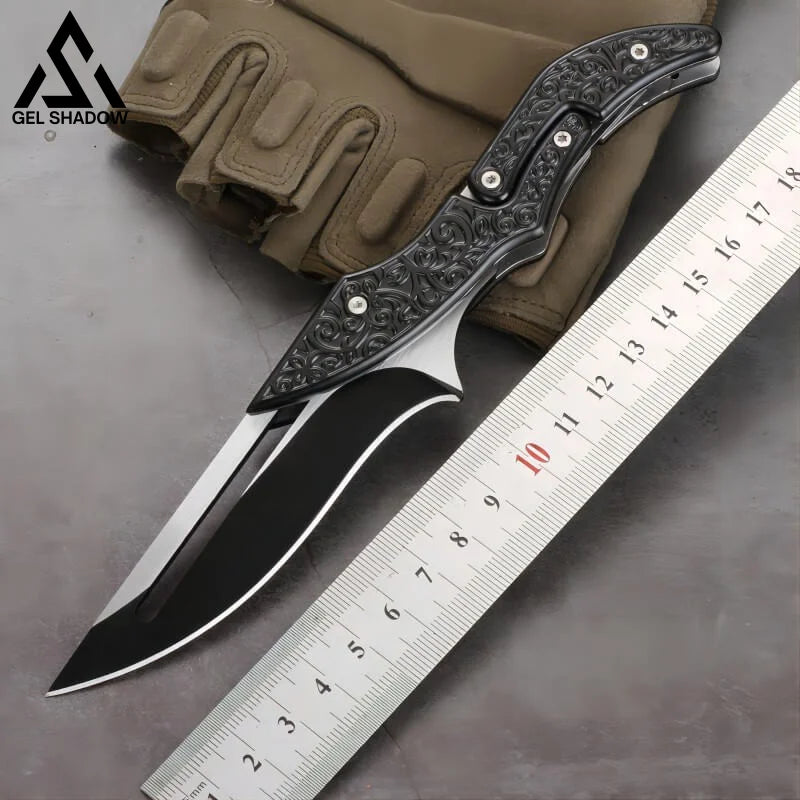 Damascus Steel Transformable Mechanical Magic knife-GS33 Pocket Knives - Tophatter Daily Deals