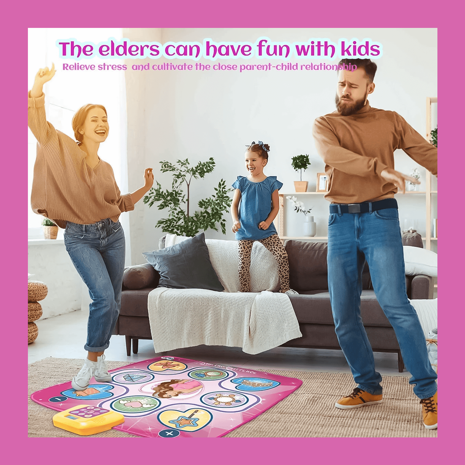 Interactive Dance Mat – LED Music Play Mat With Adjustable Volume & 5 Fun Modes For Active Play Baby & Toddler - Tophatter Daily Deals