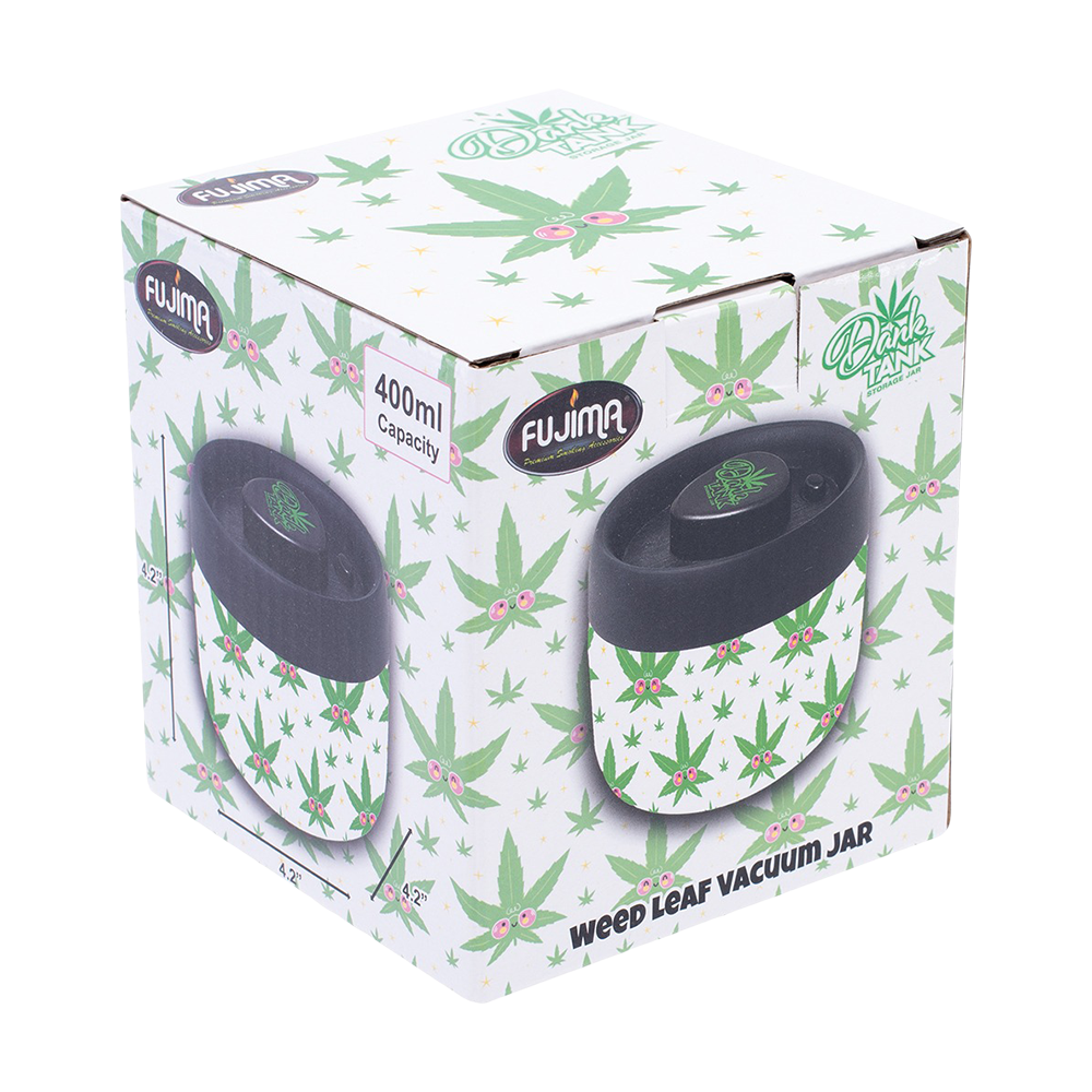 Dank Tank Vacuum Glass Jar | Hemp Leaf Stash Jars - Tophatter Daily Deals