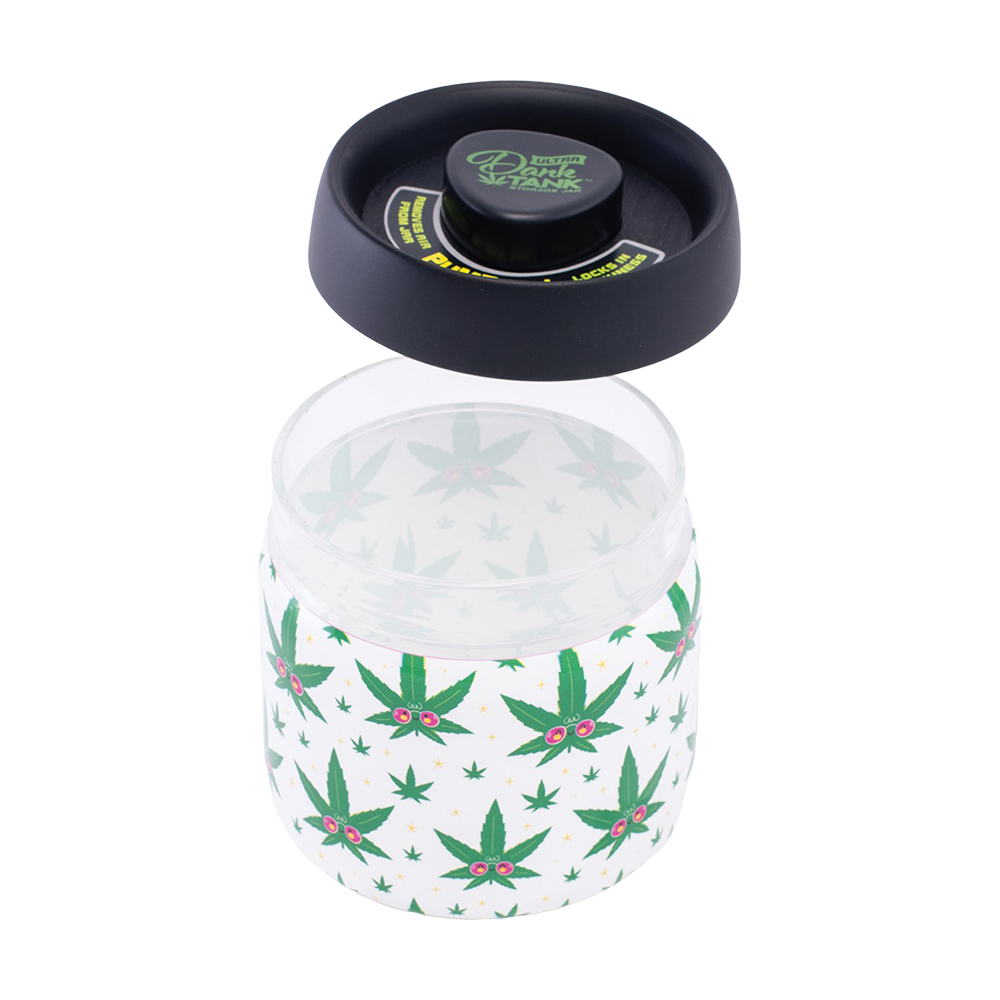 Dank Tank Vacuum Glass Jar | Hemp Leaf Stash Jars - Tophatter Daily Deals