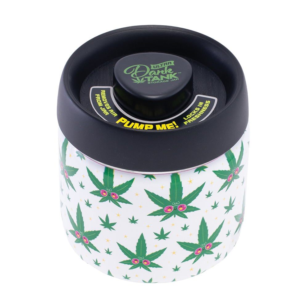 Dank Tank Vacuum Glass Jar | Hemp Leaf Stash Jars - Tophatter Daily Deals