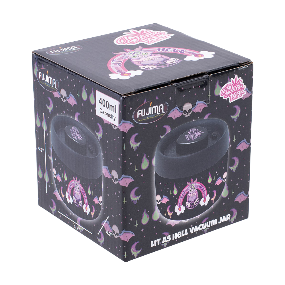 Dank Tank Vacuum Glass Jar | Lit As Hell Stash Jars - Tophatter Daily Deals