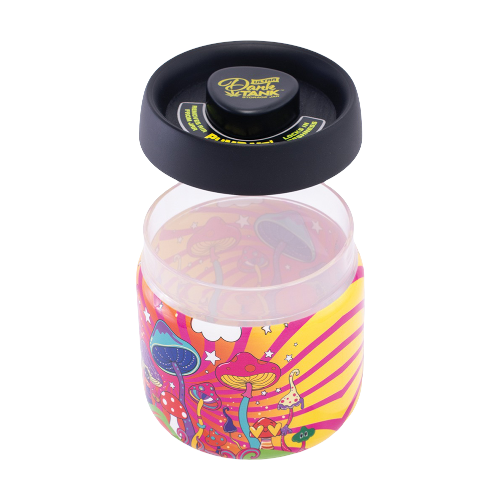 Dank Tank Vacuum Glass Jar | Mushroom Vibe Stash Jars - Tophatter Daily Deals