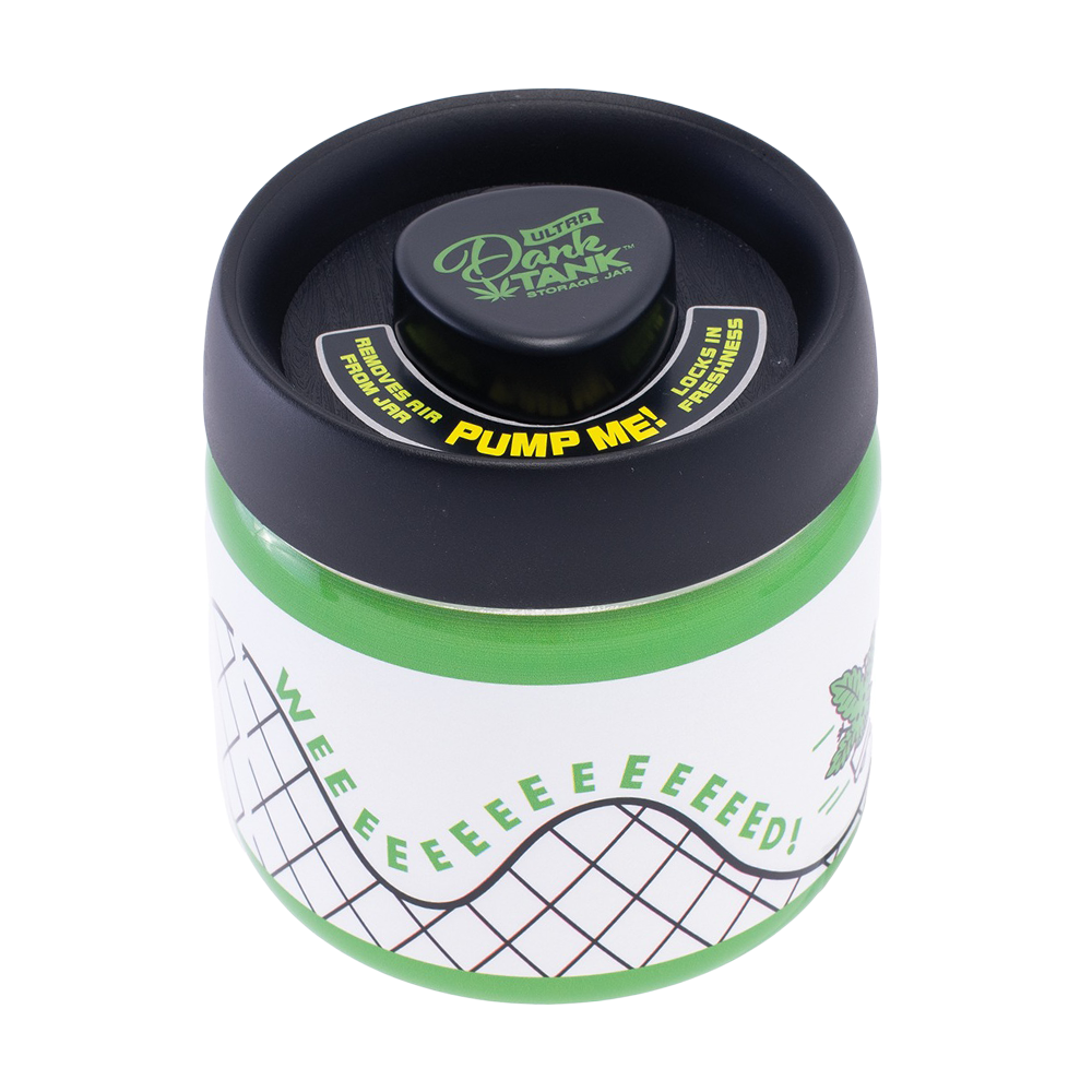 Dank Tank Vacuum Glass Jar | WEEEEED Roller Coaster Stash Jars - Tophatter Daily Deals