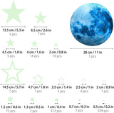Dark Star Glow and Moon Wall Sticker Toys & Games - Tophatter Daily Deals
