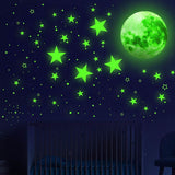 Dark Star Glow and Moon Wall Sticker Toys & Games - Tophatter Daily Deals