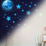 Dark Star Glow and Moon Wall Sticker Toys & Games - Tophatter Daily Deals