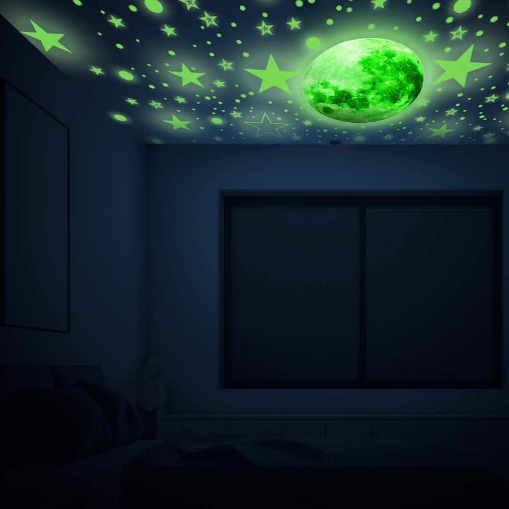 Dark Star Glow and Moon Wall Sticker Toys & Games - Tophatter Daily Deals