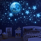 Dark Star Glow and Moon Wall Sticker Sky Blue Toys & Games - Tophatter Daily Deals