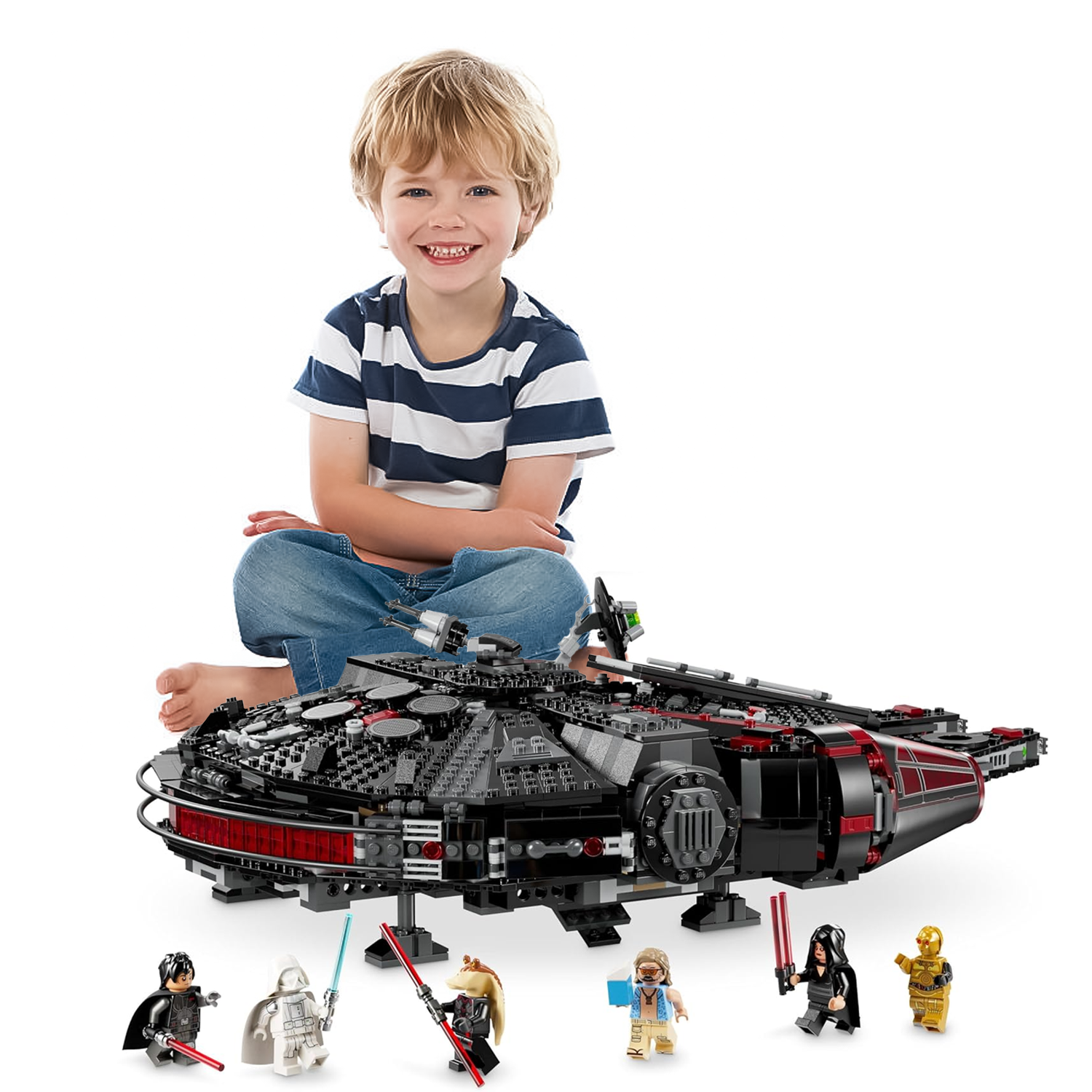 Dark Millennium Falcon – Star Wars the Dark Falcon 75389 With Figrues Rebuild The Galaxy Dark millennium falcon - Tophatter Daily Deals