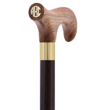 Custom-Engraved Wooden Cane: Choose Color & Personalize - Tophatter Daily Deals