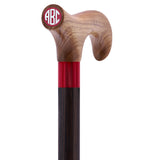 Custom-Engraved Wooden Cane: Choose Color & Personalize - Tophatter Daily Deals