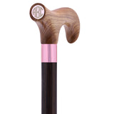 Custom-Engraved Wooden Cane: Choose Color & Personalize - Tophatter Daily Deals
