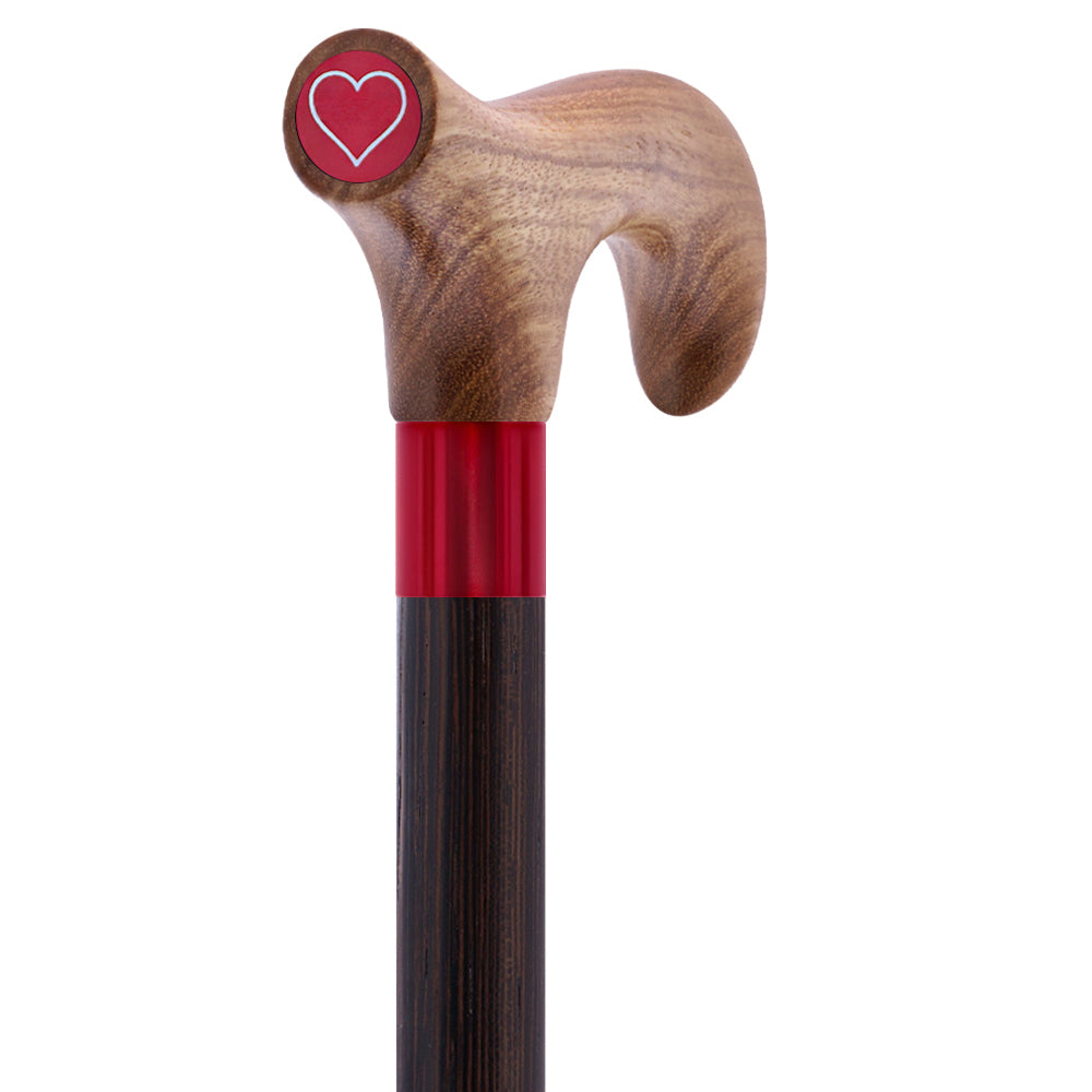Custom-Engraved Wooden Cane: Choose Color & Personalize - Tophatter Daily Deals