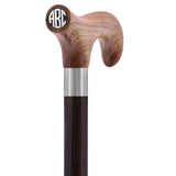 Custom-Engraved Wooden Cane: Choose Color & Personalize - Tophatter Daily Deals