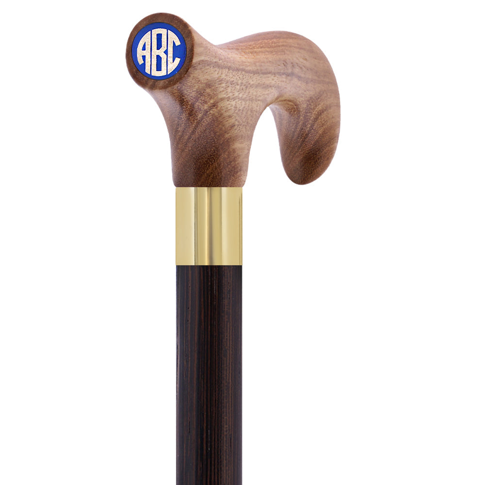 Custom-Engraved Wooden Cane: Choose Color & Personalize - Tophatter Daily Deals