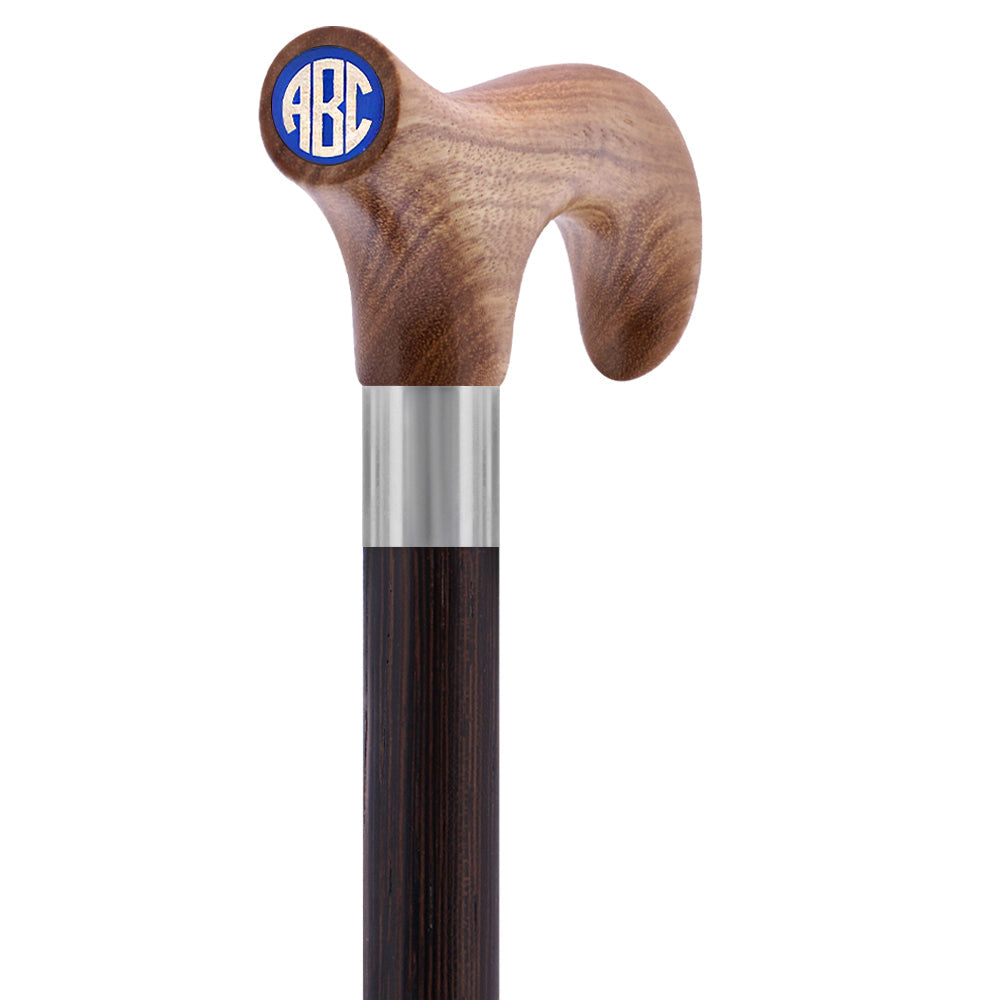 Custom-Engraved Wooden Cane: Choose Color & Personalize - Tophatter Daily Deals
