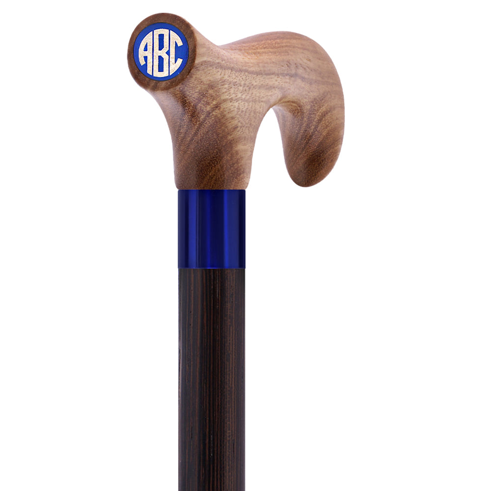 Custom-Engraved Wooden Cane: Choose Color & Personalize - Tophatter Daily Deals