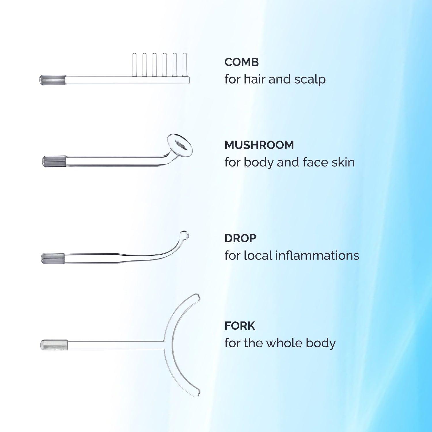 High Frequency Wand - 4 Nozzles Acne Removal Face & Hair Treatment Health & Beauty - Tophatter Daily Deals