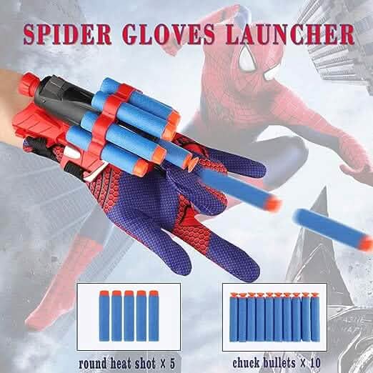 Dart Spider Gloves Web Shooter Toy Set Toys & Games - Tophatter Daily Deals