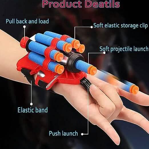 Dart Spider Gloves Web Shooter Toy Set Toys & Games - Tophatter Daily Deals