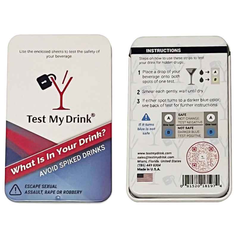 Date Rape Drug Test Kit Drink Guard Strips Campus Safety - Tophatter Daily Deals