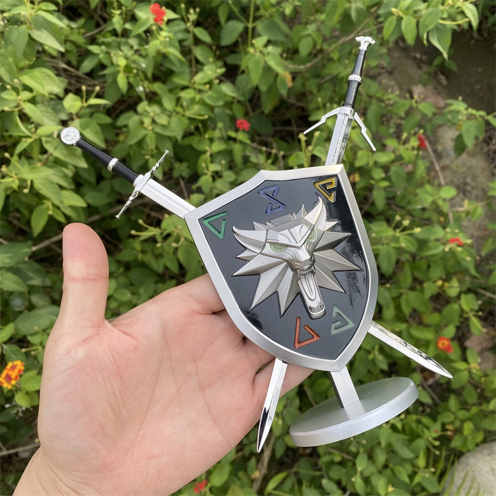 Game Sword Handicrafts Metal Replicas Miniature Shield & Sword - Tophatter Daily Deals