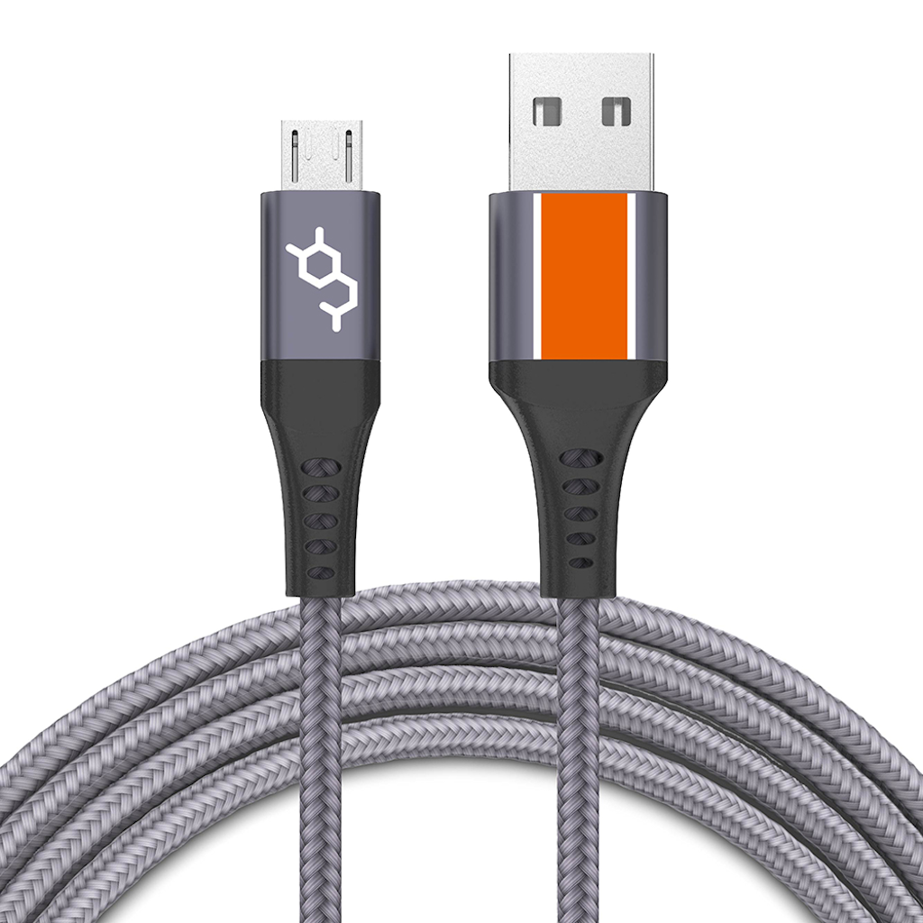 Dausen Nylon Braided Charge Cable Micro USB to USB Mobile accesories - Tophatter Daily Deals