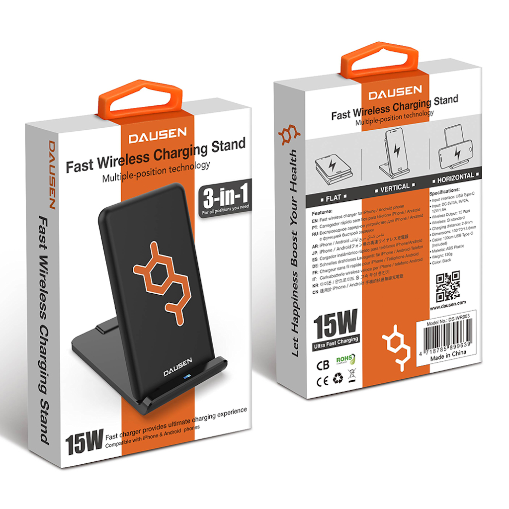 Dausen 3-Coil Wireless Charger Mobile accesories - Tophatter Daily Deals