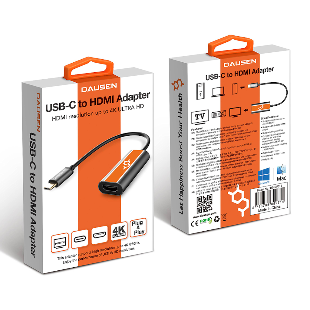 Dausen USB-C to 4K HDMI Adapter Mobile accesories - Tophatter Daily Deals