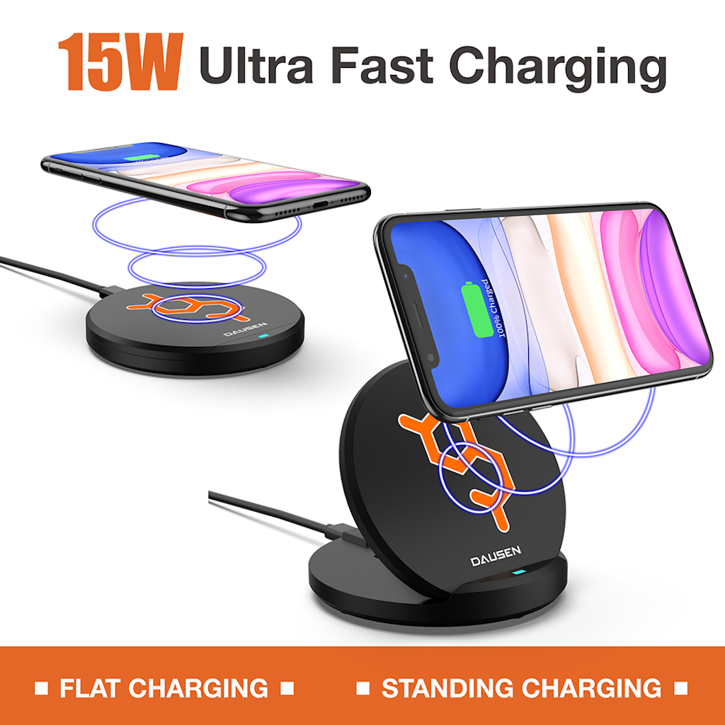 Dausen Wireless Charging Stand Mobile accesories - Tophatter Daily Deals