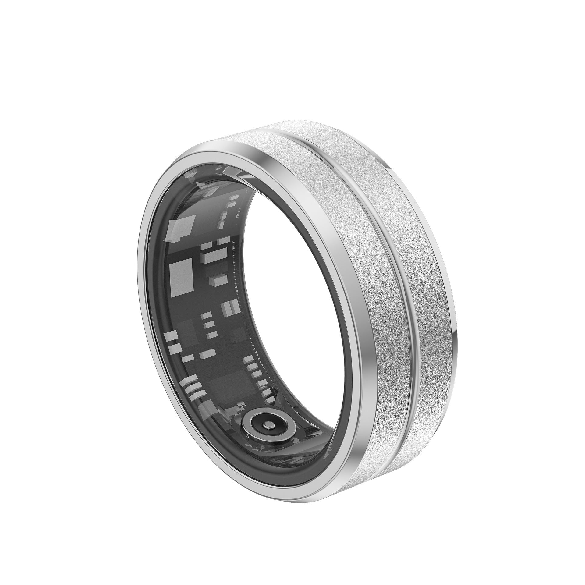 2024 Smart Ring For Men Women Heart Rate Blood Oxygen Monitoring Multi Sports Modes IP68 Waterproof Smart Rings For Android IOS silvery 0 - Tophatter Daily Deals