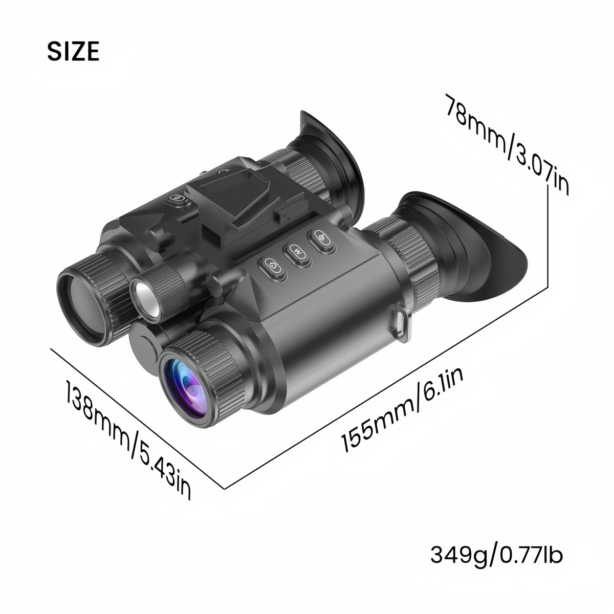 4K Night Vision Goggles with 600m Range Camping & Hiking - Tophatter Daily Deals