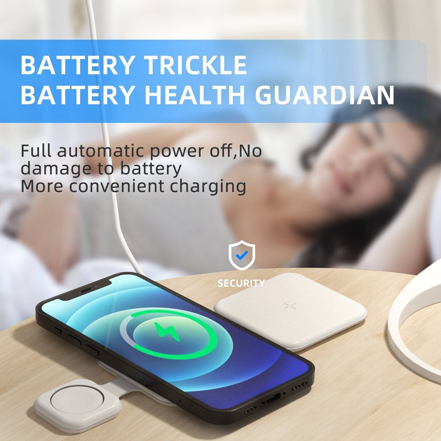 3 In 1 Magnetic Foldable Wireless Charger Charging Station Multi-device Folding Cell Phone Wireless Charger Gadgets 0 - Tophatter Daily Deals