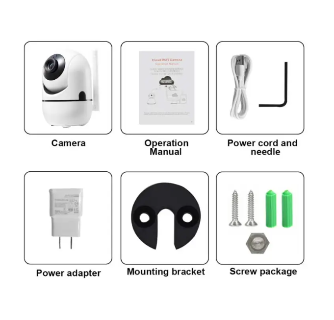 Baby Monitor With Camera And Audio IP Wireless 3D Tracking Mini Camera 2MP HD 1080P 5 - Tophatter Daily Deals