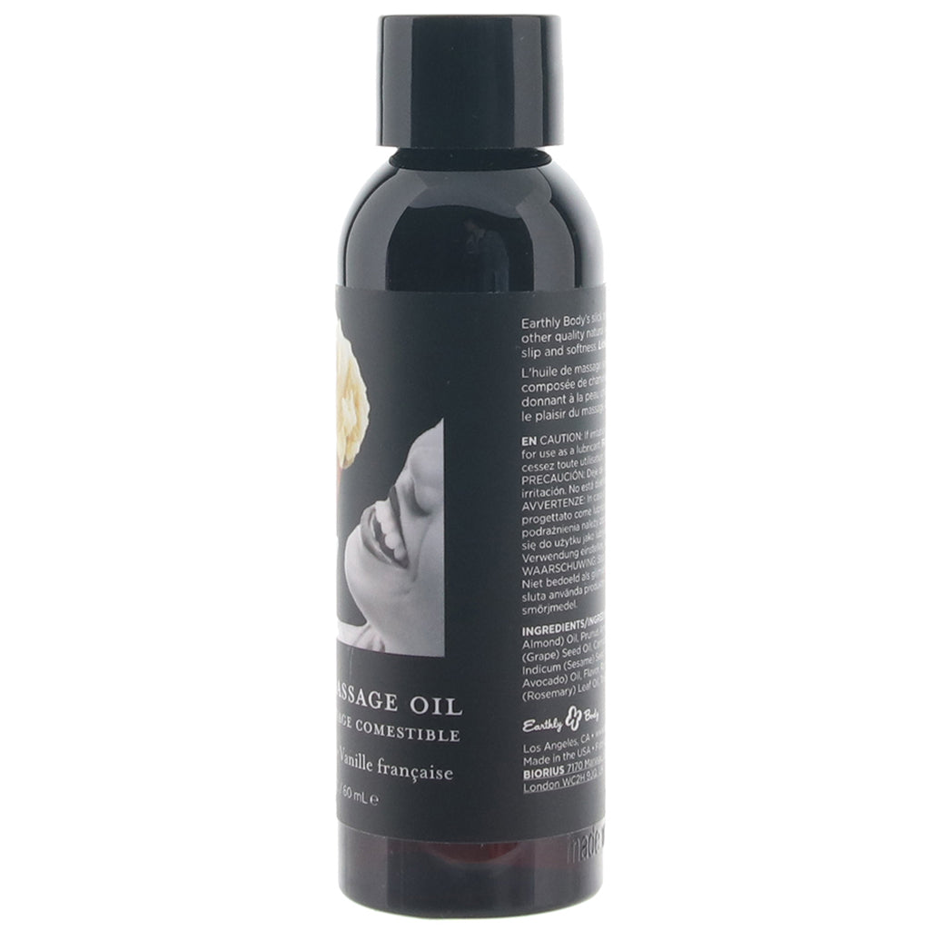 Edible Massage Oil 2oz/60ml in Vanilla - Tophatter's Adult Products Sensual Love > Massage - Tophatter Daily Deals