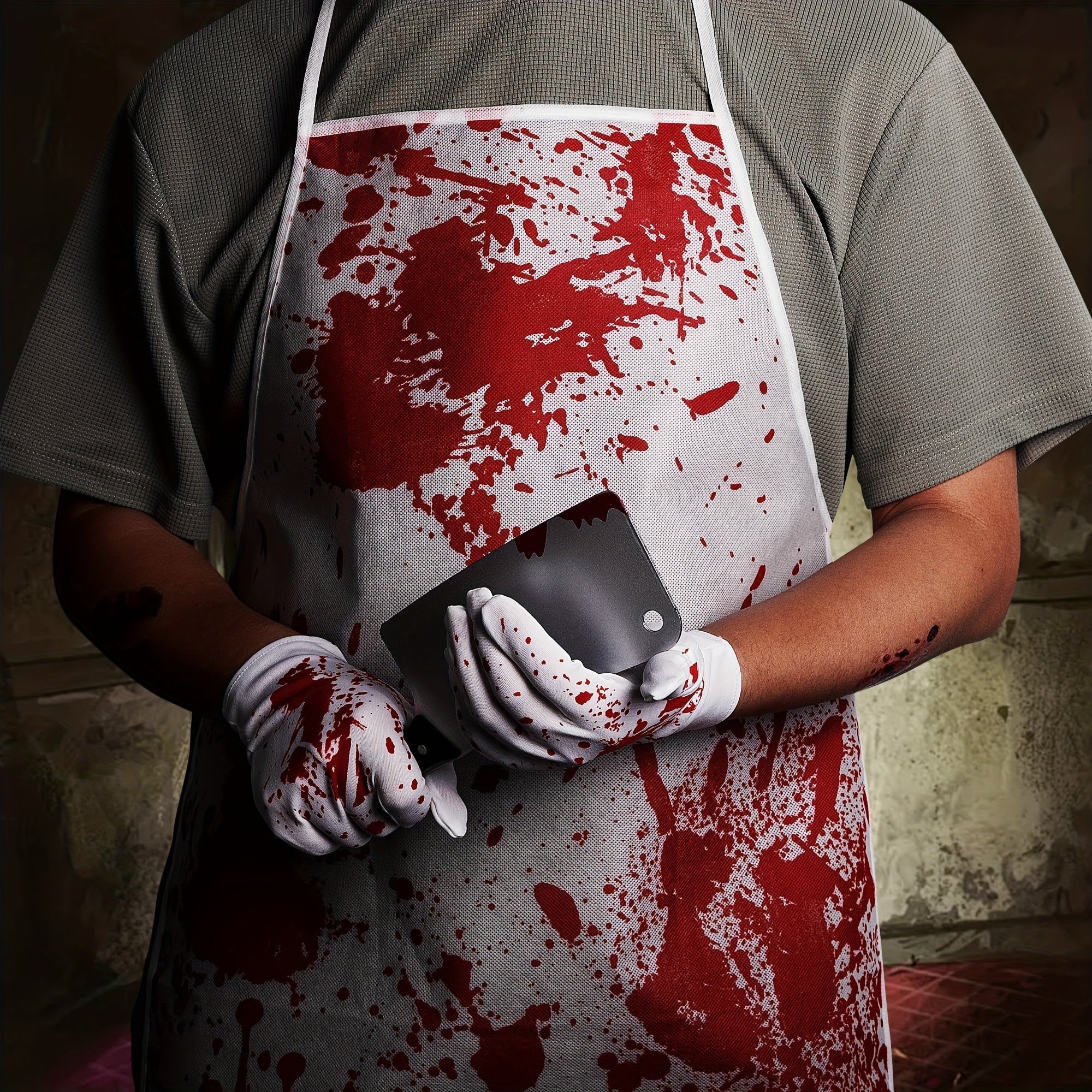 Halloween Bloody Butcher Costume Set (35pcs) Halloween - Tophatter Daily Deals